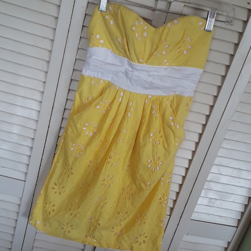 EUC SEQUIN HEARTS STRAPLESS SUNDRESS